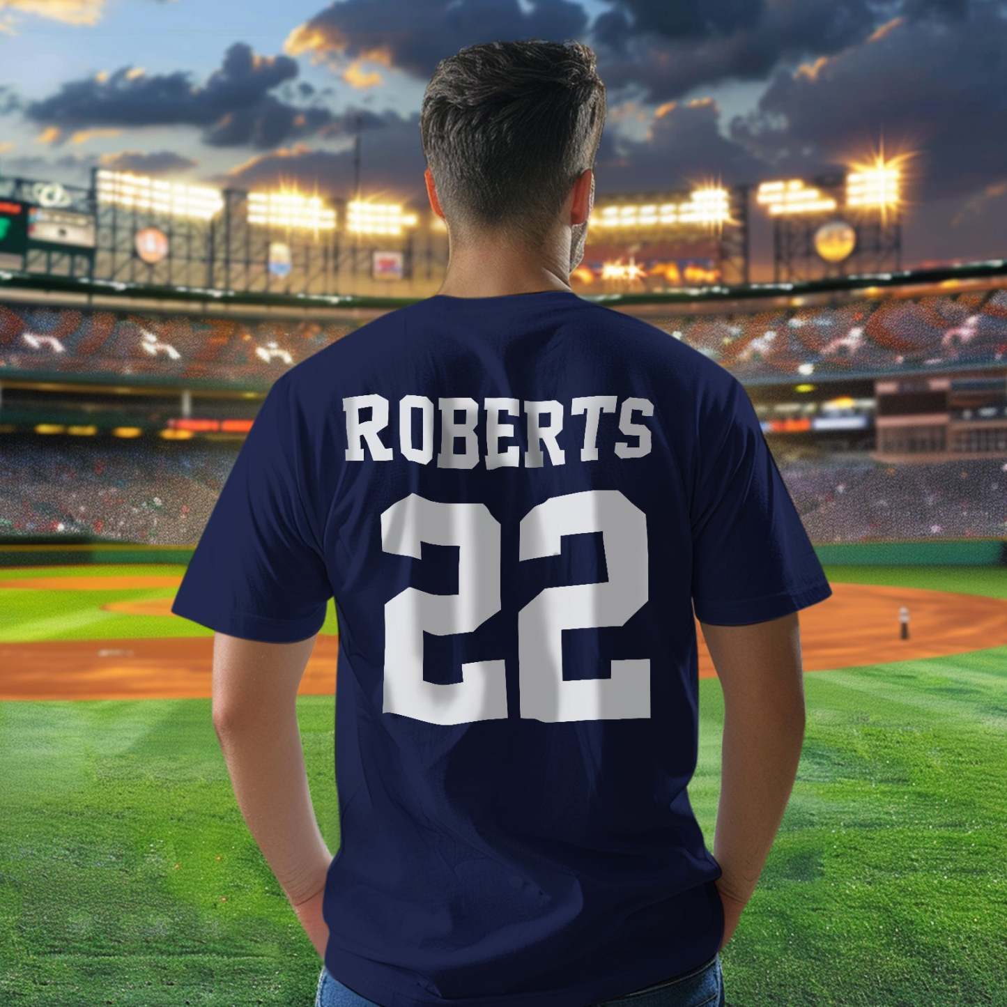 Personalized Football Name & Number Sports T-Shirt Back to School Gifts - PhotoBoxer