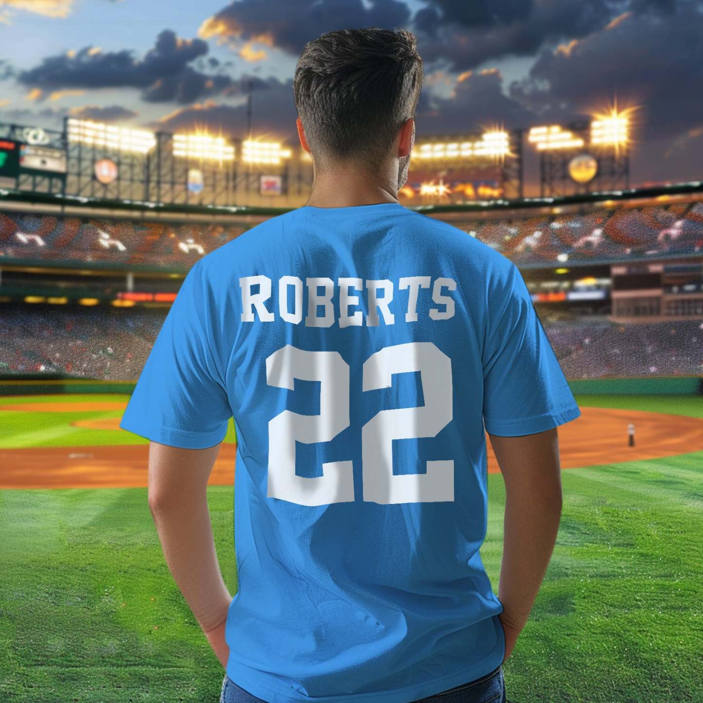 Personalized Football Name & Number Sports T-Shirt Back to School Gifts - PhotoBoxer