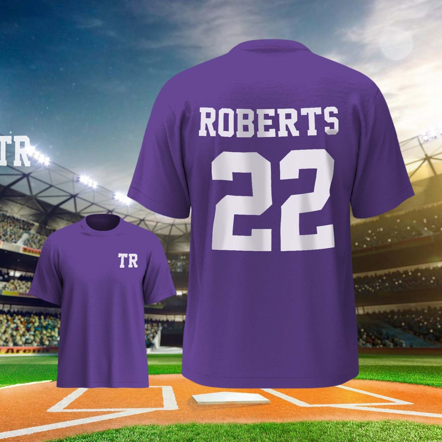 Personalized Football Name & Number Sports T-Shirt Back to School Gifts - PhotoBoxer