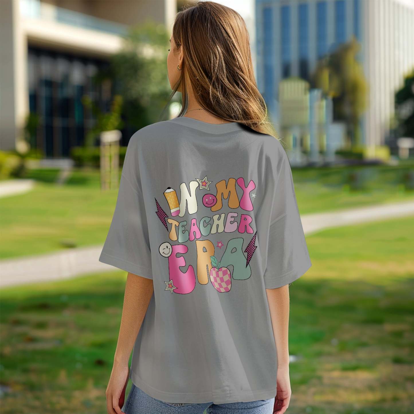 Personalized In My Teacher Era T-Shirt Teacher Custom Name Shirt Back to School Gifts - PhotoBoxer