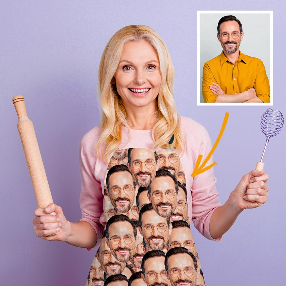 Face Mash - Custom Face Apron - Full Of Love Gift for Mom