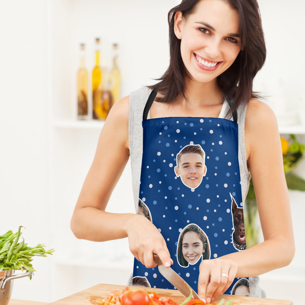 Custom Face Apron Polka
