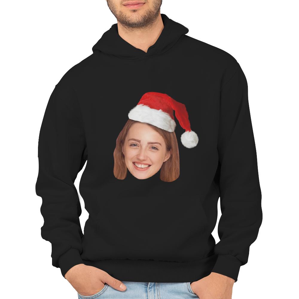 Custom Face Hoodie Multi-color Custom Photo Sweatshirts for Men Christmas Gift