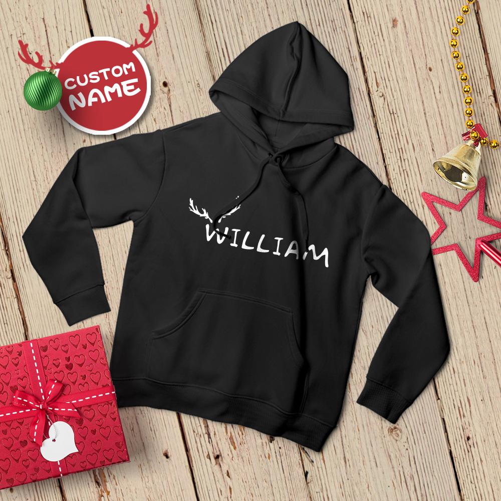 Custom Name Hoodie Custom Sweatshirts for Men Christmas Gift