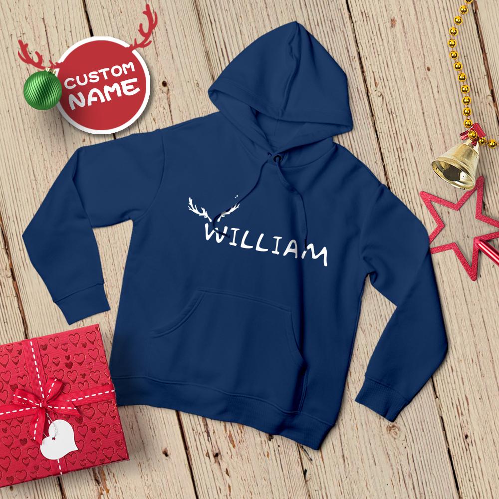 Custom Name Hoodie Custom Sweatshirts for Men Christmas Gift