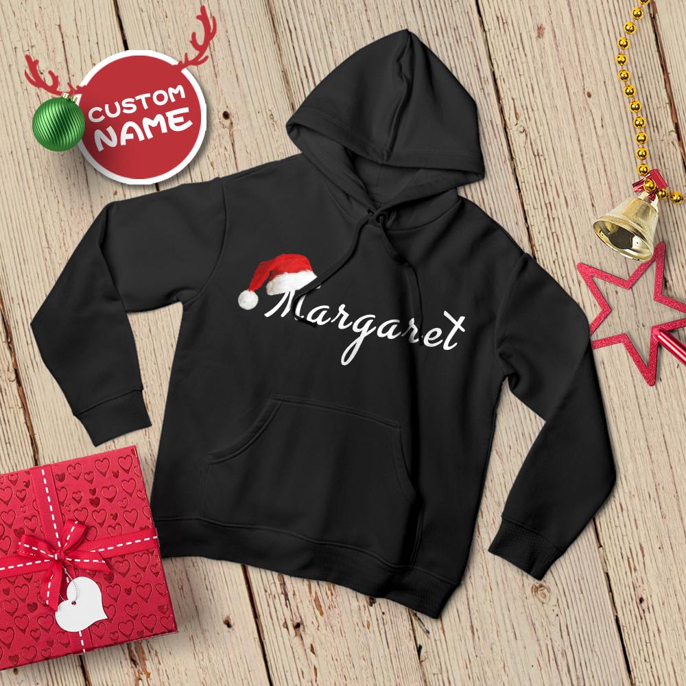 Custom Text Hoodie Multi-color Custom Sweatshirts for Woman Christmas Gift