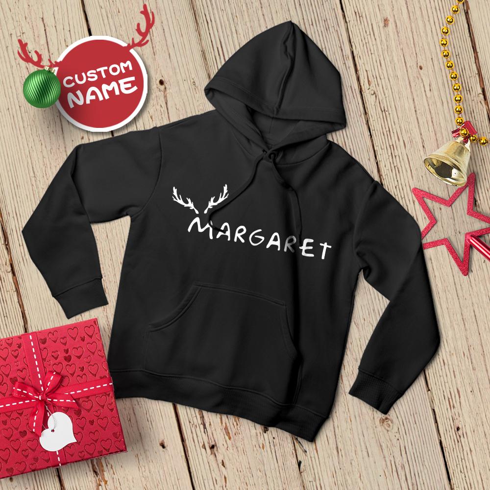 Custom Name Hoodie Custom Sweatshirts for Woman Christmas Gift
