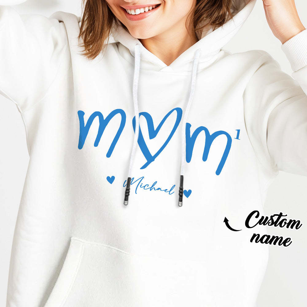 Custom Mama Hoodie with Kids Name Personalized Name Hoodie Mother's Day Gift - PhotoBoxer