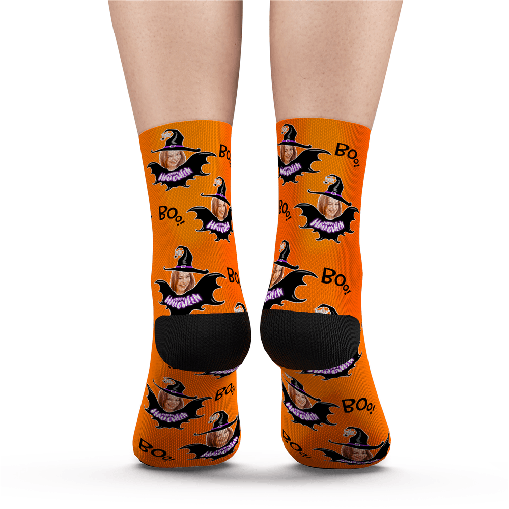 Halloween Custom Witch Socks - PhotoBoxer