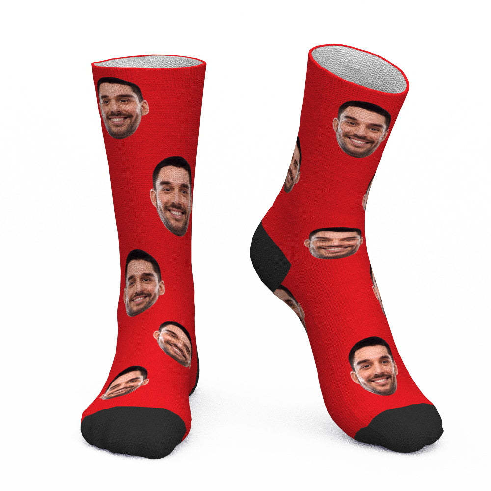 Custom Photo Socks CWZ001 - Grey - PhotoBoxer