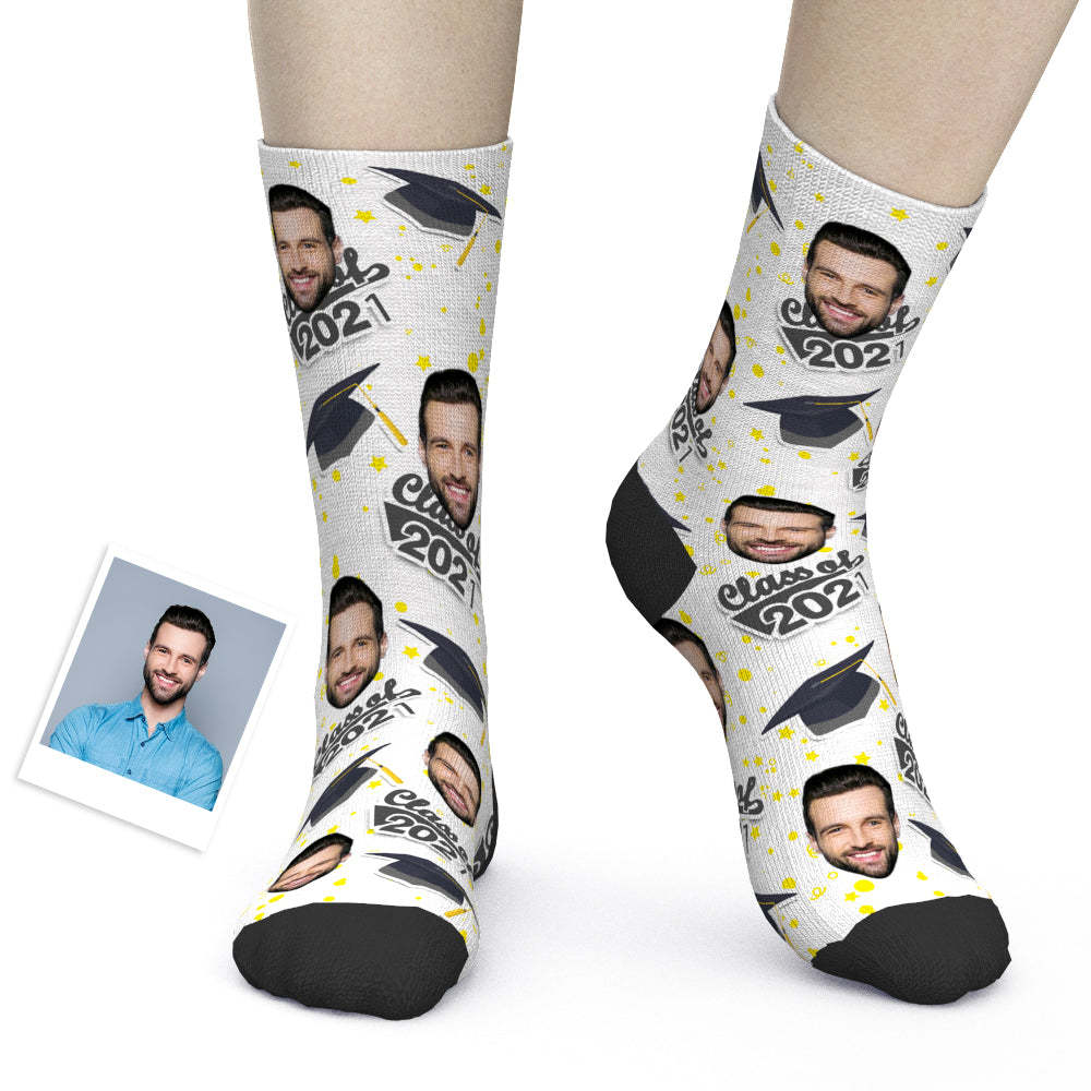 Custom Grad Socks (Stars) - PhotoBoxer