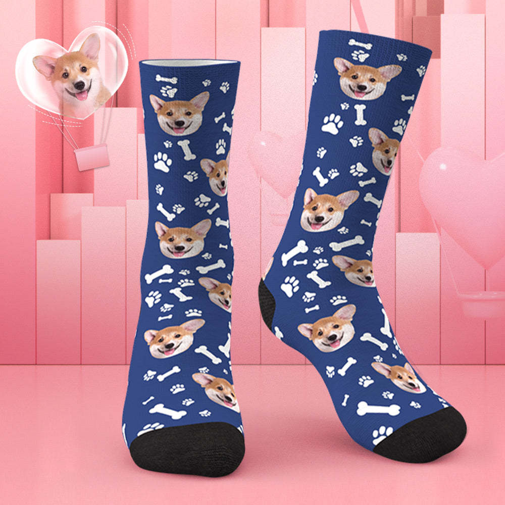 Custom Dog Socks CWZ049 - Pink - PhotoBoxer