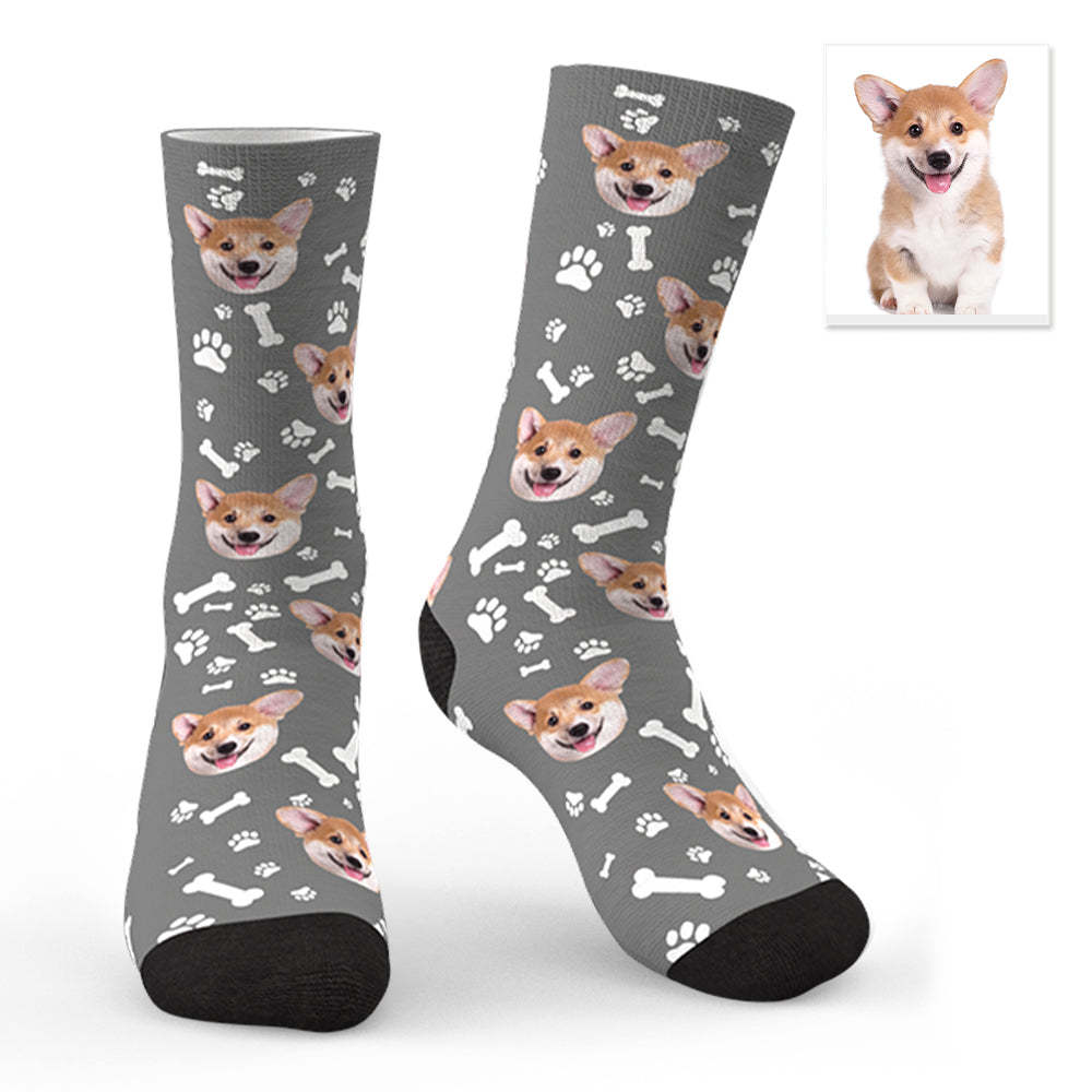Custom Dog Socks CWZ049 - Pink - PhotoBoxer
