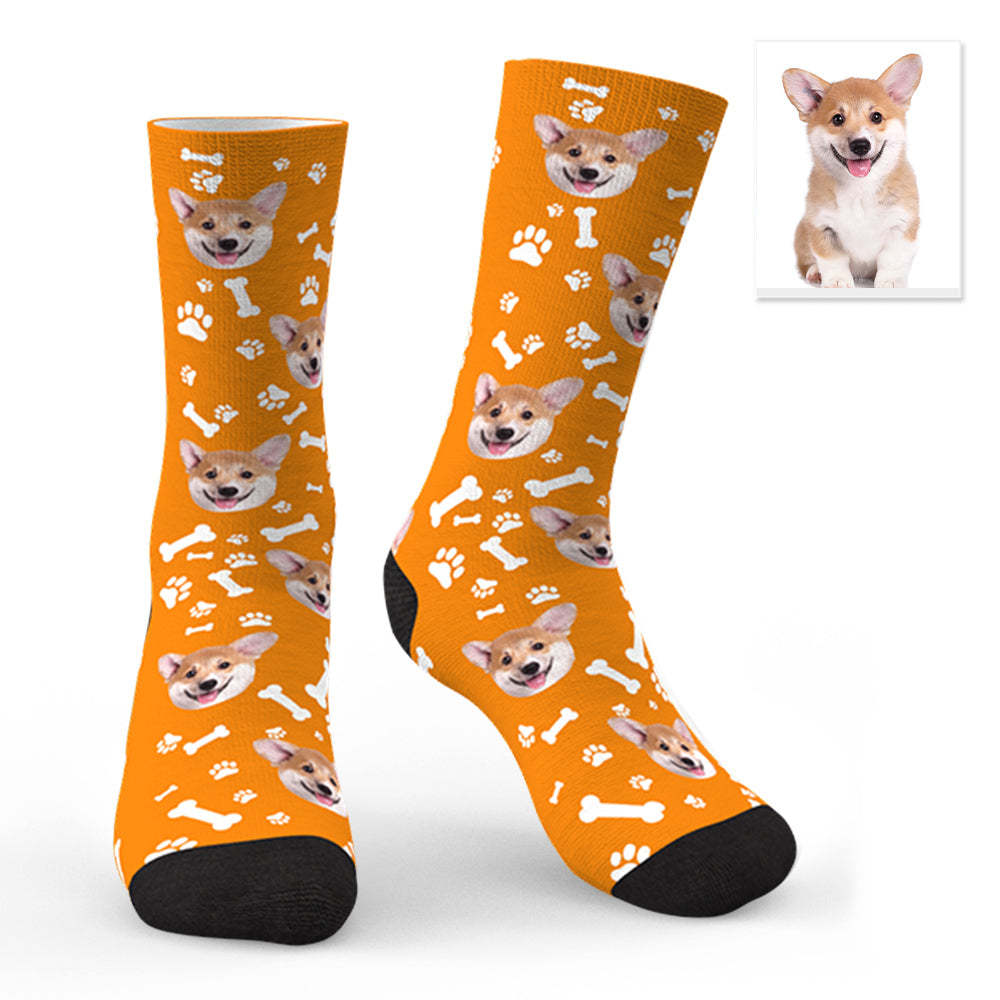 Custom Dog Socks CWZ049 - Pink - PhotoBoxer