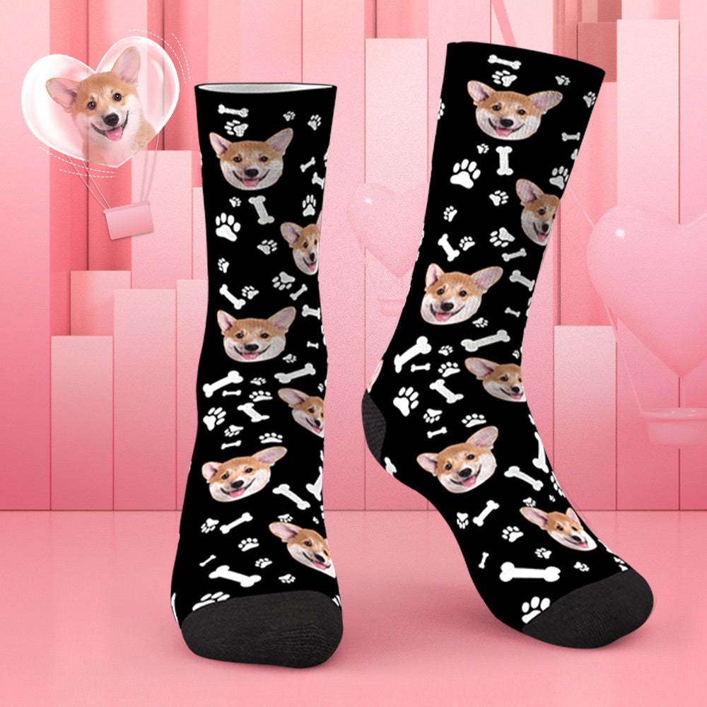Custom Dog Socks CWZ049 - Pink - PhotoBoxer