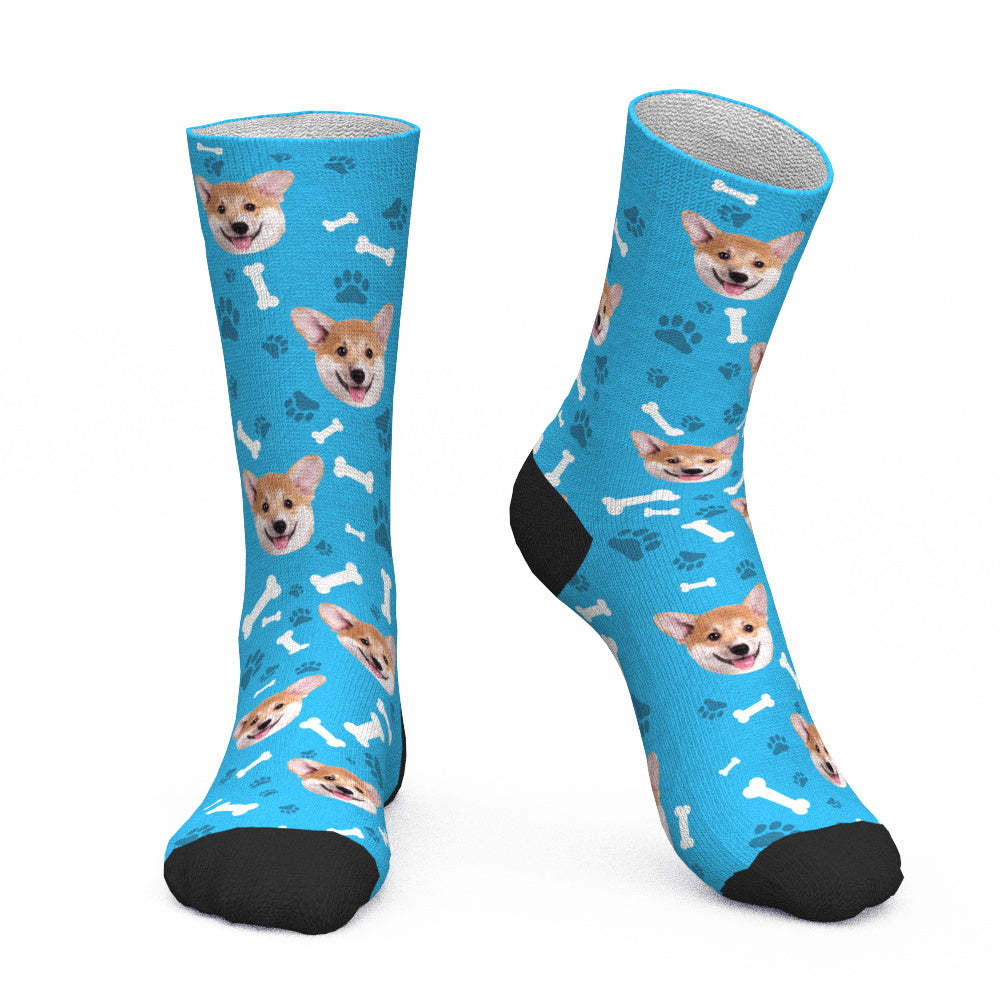 Custom Dog Socks CWZ049 - Pink - PhotoBoxer