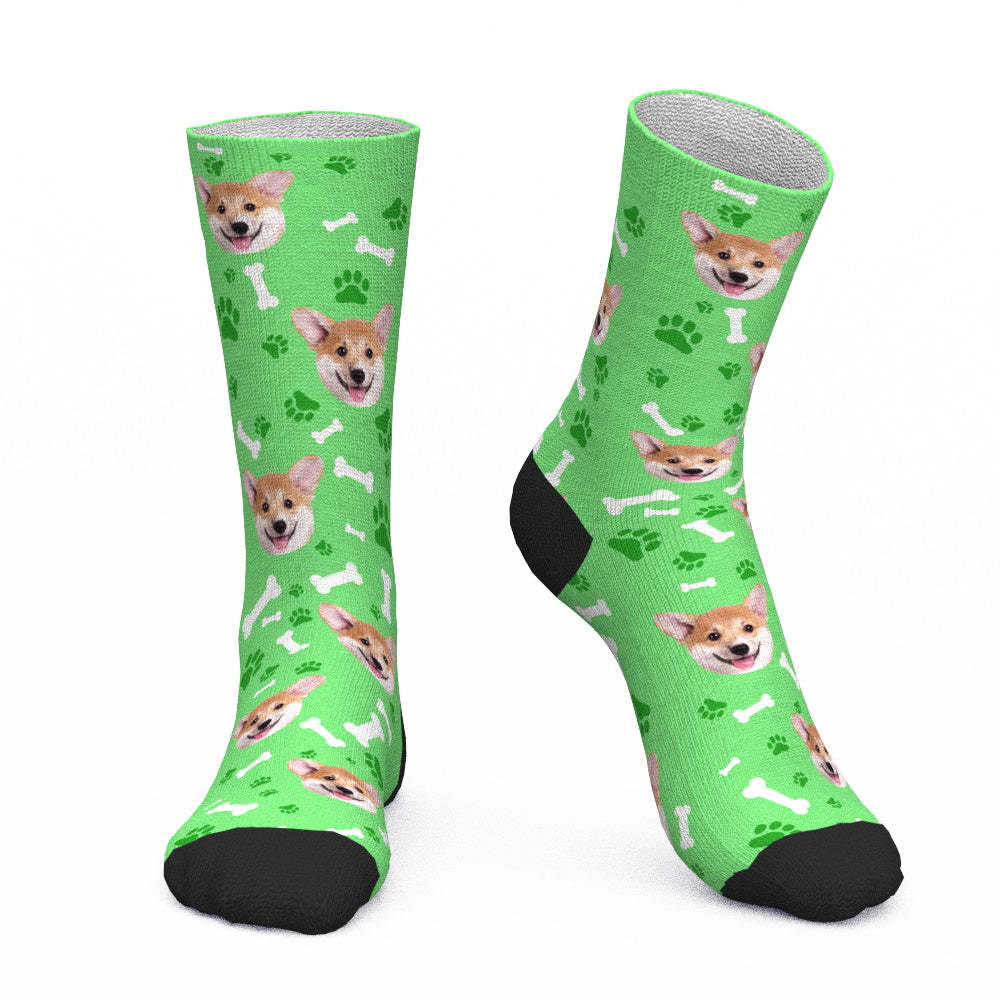Custom Dog Socks CWZ049 - Pink - PhotoBoxer
