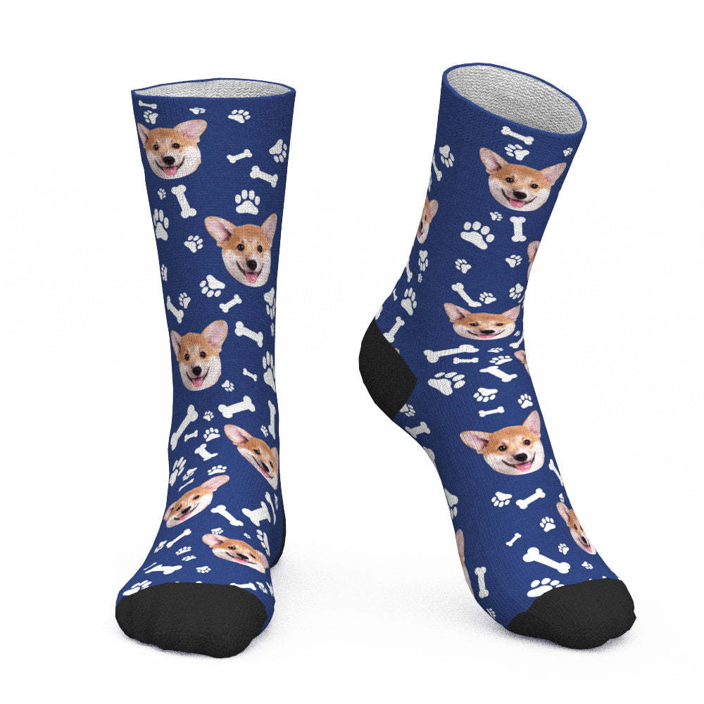 Custom Dog Socks CWZ049 - Pink - PhotoBoxer