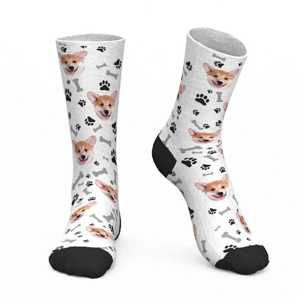 Custom Dog Socks CWZ049 - Pink - PhotoBoxer