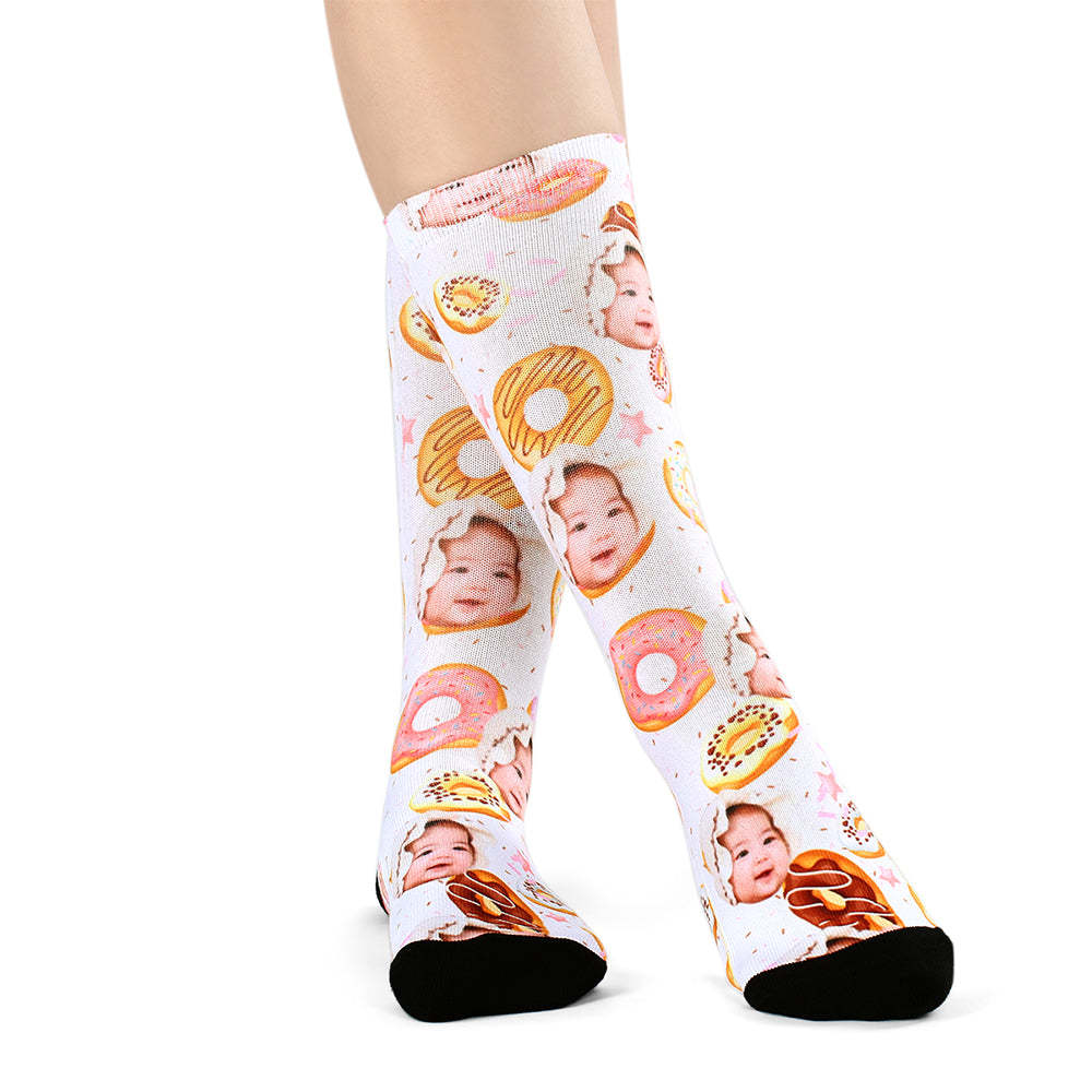 Custom Donut Socks - PhotoBoxer