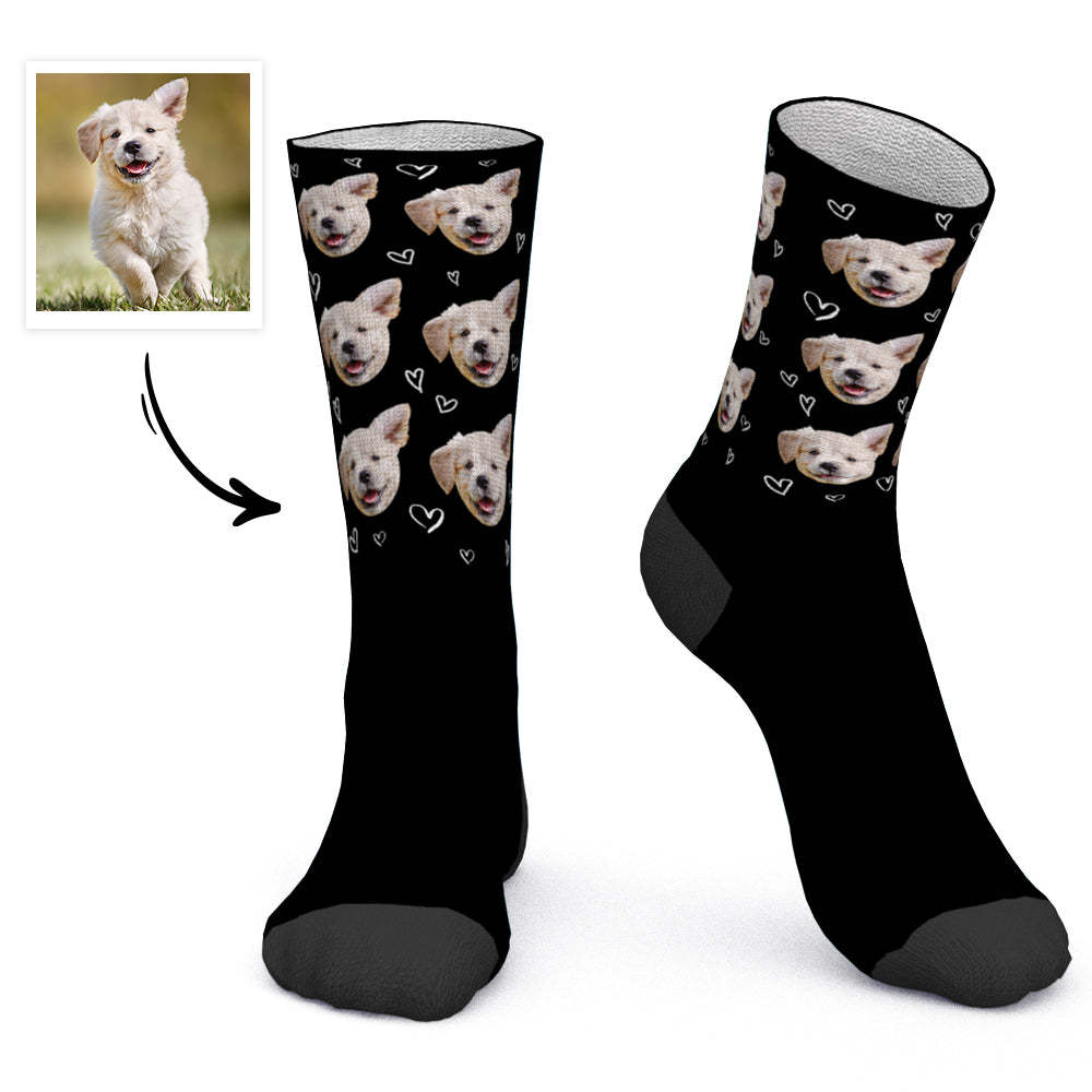 Custom Socks Personalized Photo Socks Love Pet Socks - PhotoBoxer