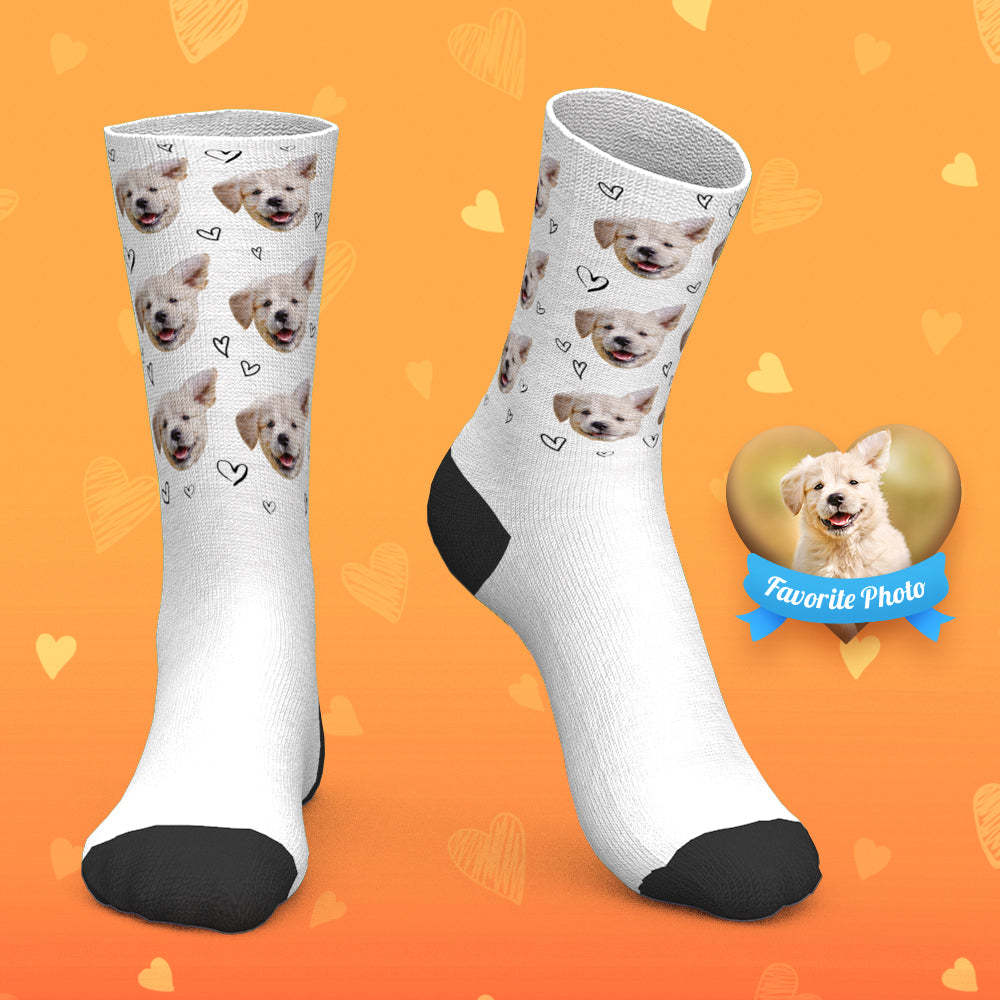 Custom Socks Personalized Photo Socks Love Pet Socks - PhotoBoxer