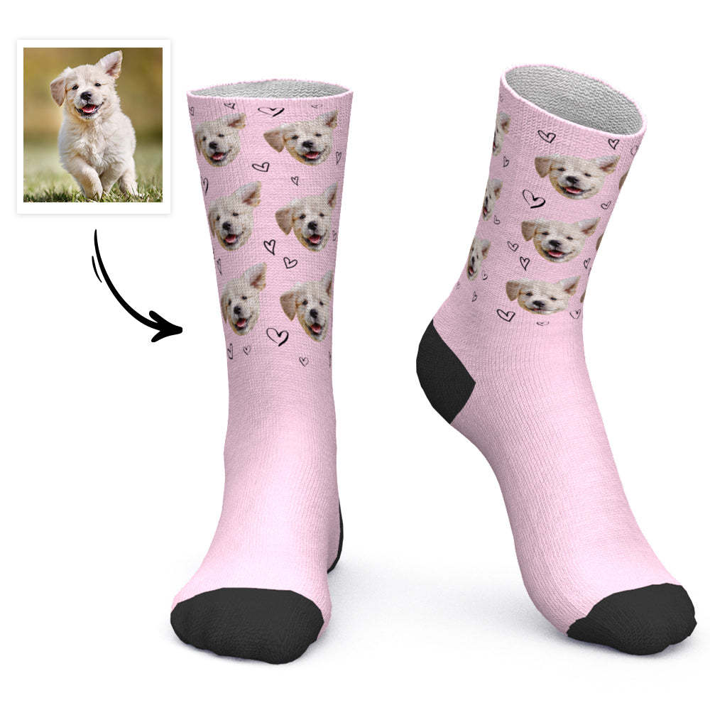 Custom Socks Personalized Photo Socks Love Pet Socks - PhotoBoxer