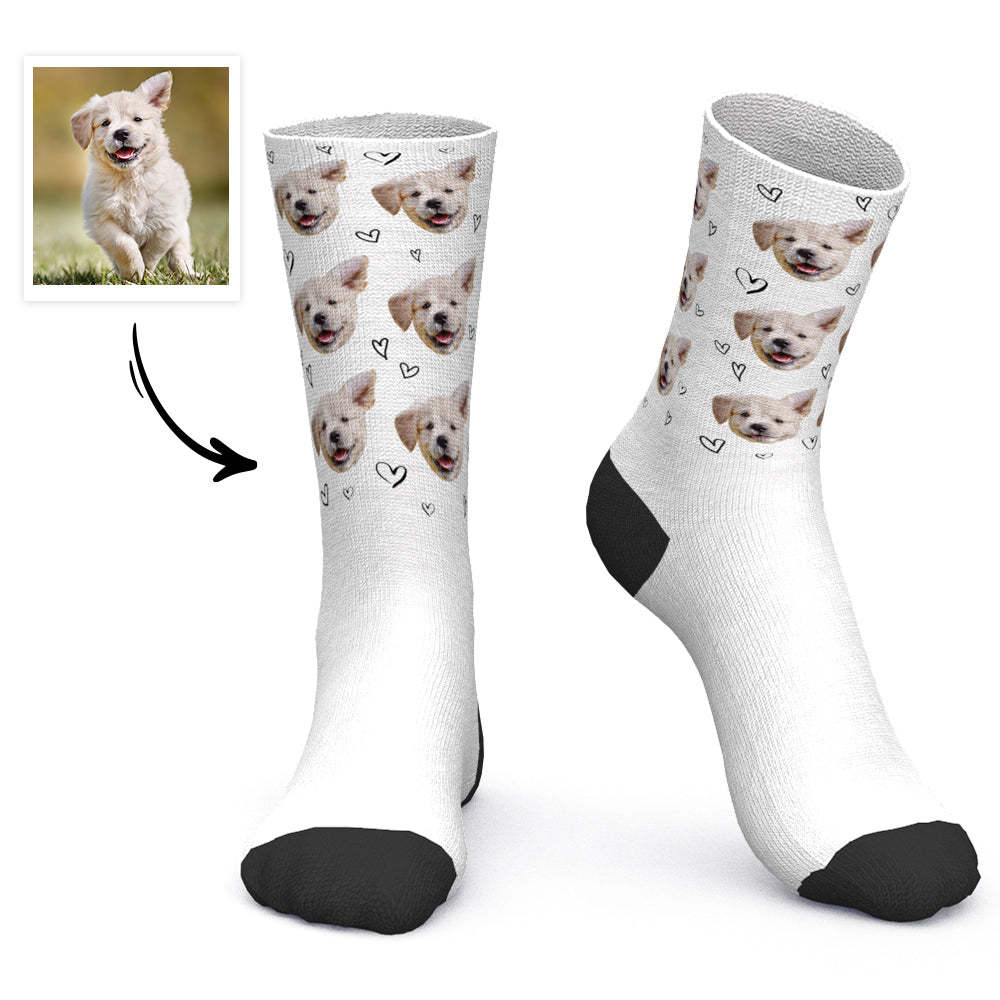 Custom Socks Personalized Photo Socks Love Pet Socks - PhotoBoxer