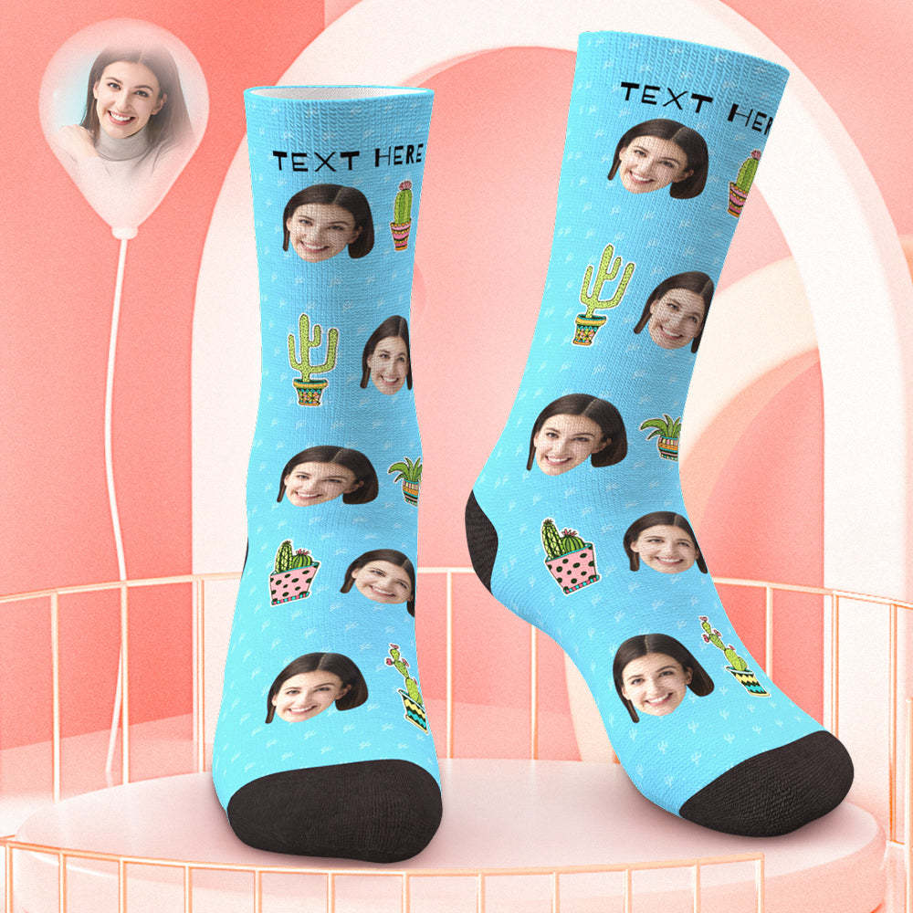 Custom Face Socks Plant Gardeners Socks Gift For Mom