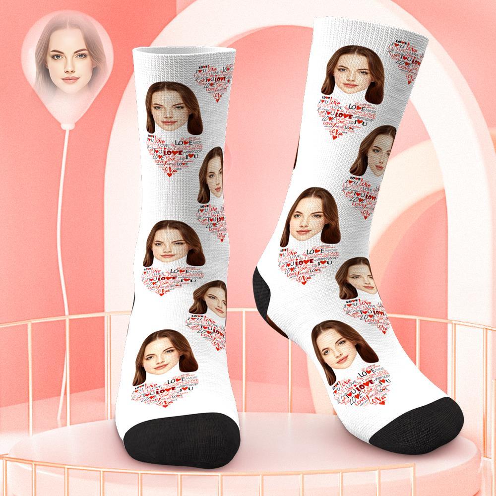 Custom Socks with Face Personalized Photo on Socks Mother's Day Gift