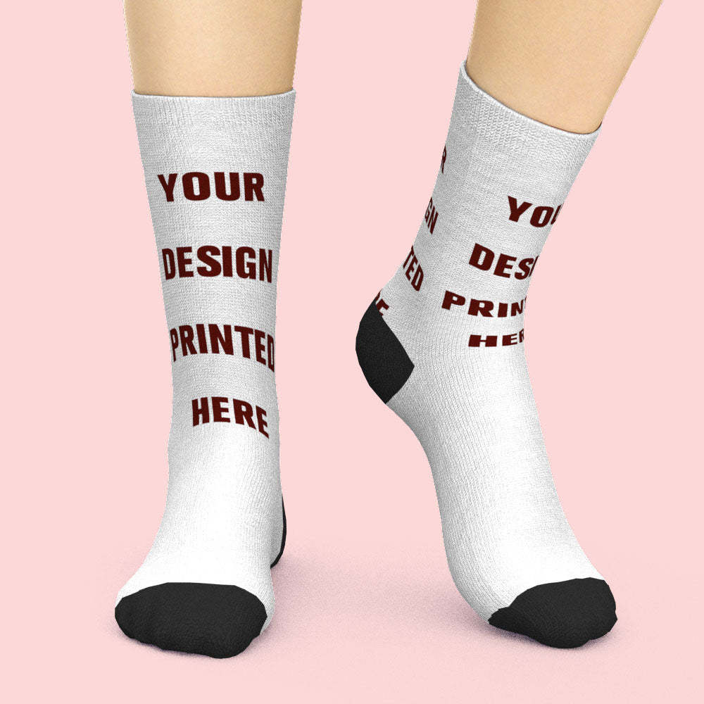 Design Your Own Socks Custom Socks Add Pictures And Name - PhotoBoxer