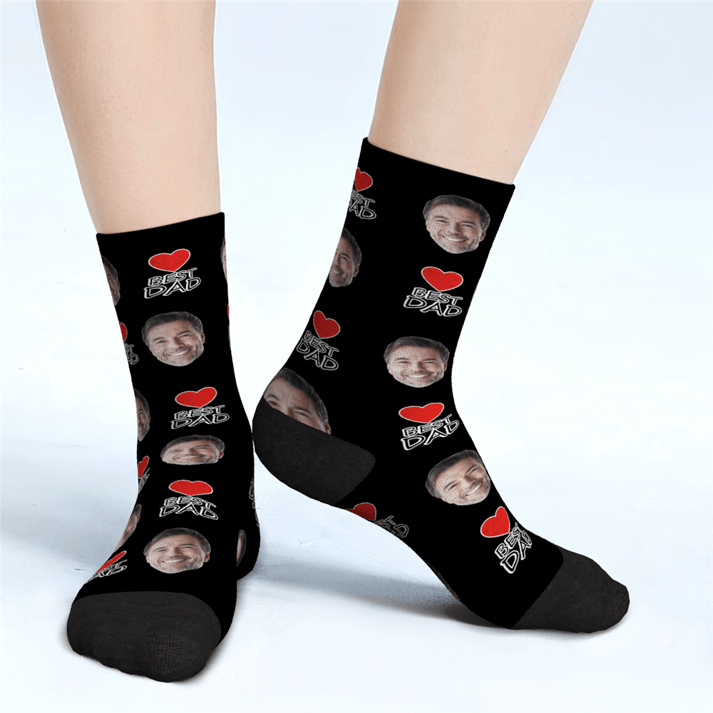 Custom Face Socks Best Dad Gifts For Dad - PhotoBoxer