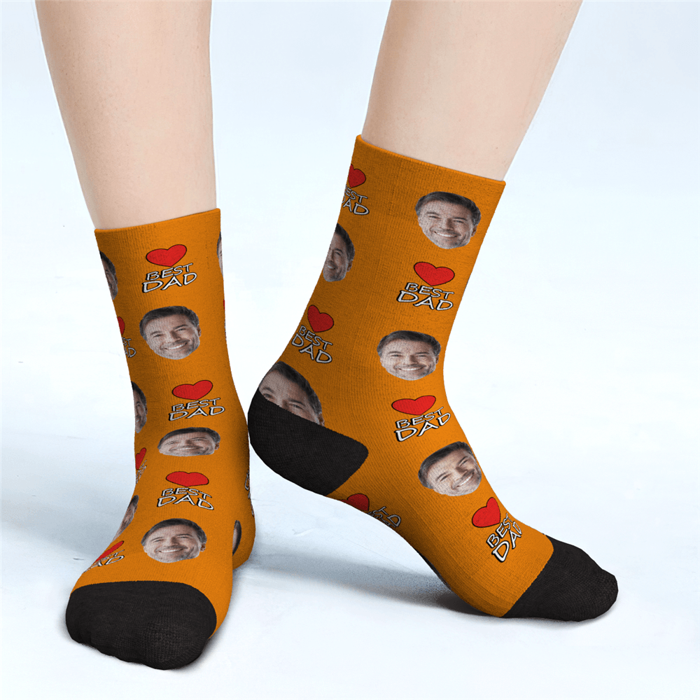 Custom Face Socks Best Dad Gifts For Dad - PhotoBoxer