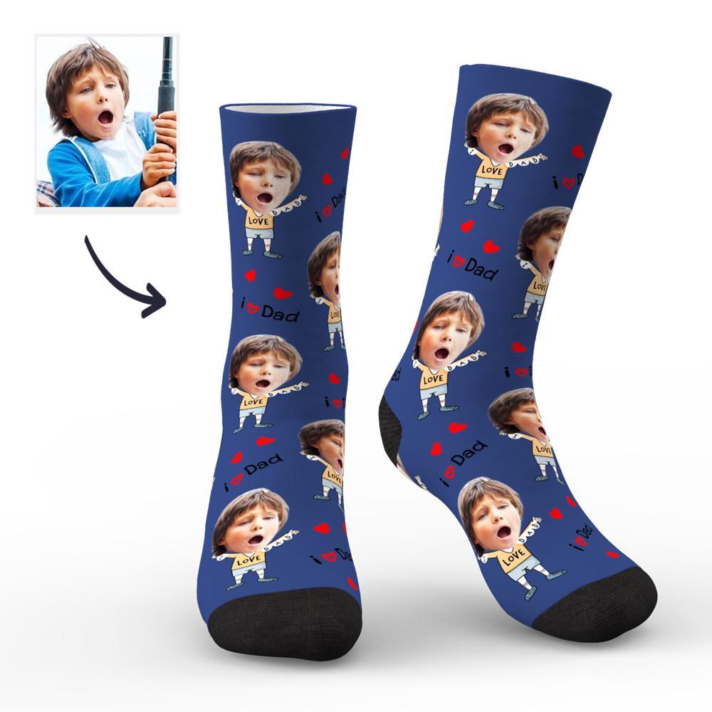 Custom Face Socks to The Dearest Dad Best Gifts - PhotoBoxer
