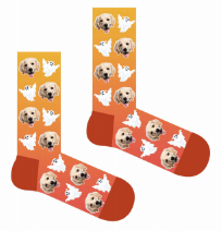 Custom Photo Socks With Your Funny Face Personalized Face Halloween Gifts For Friends - PhotoBoxer