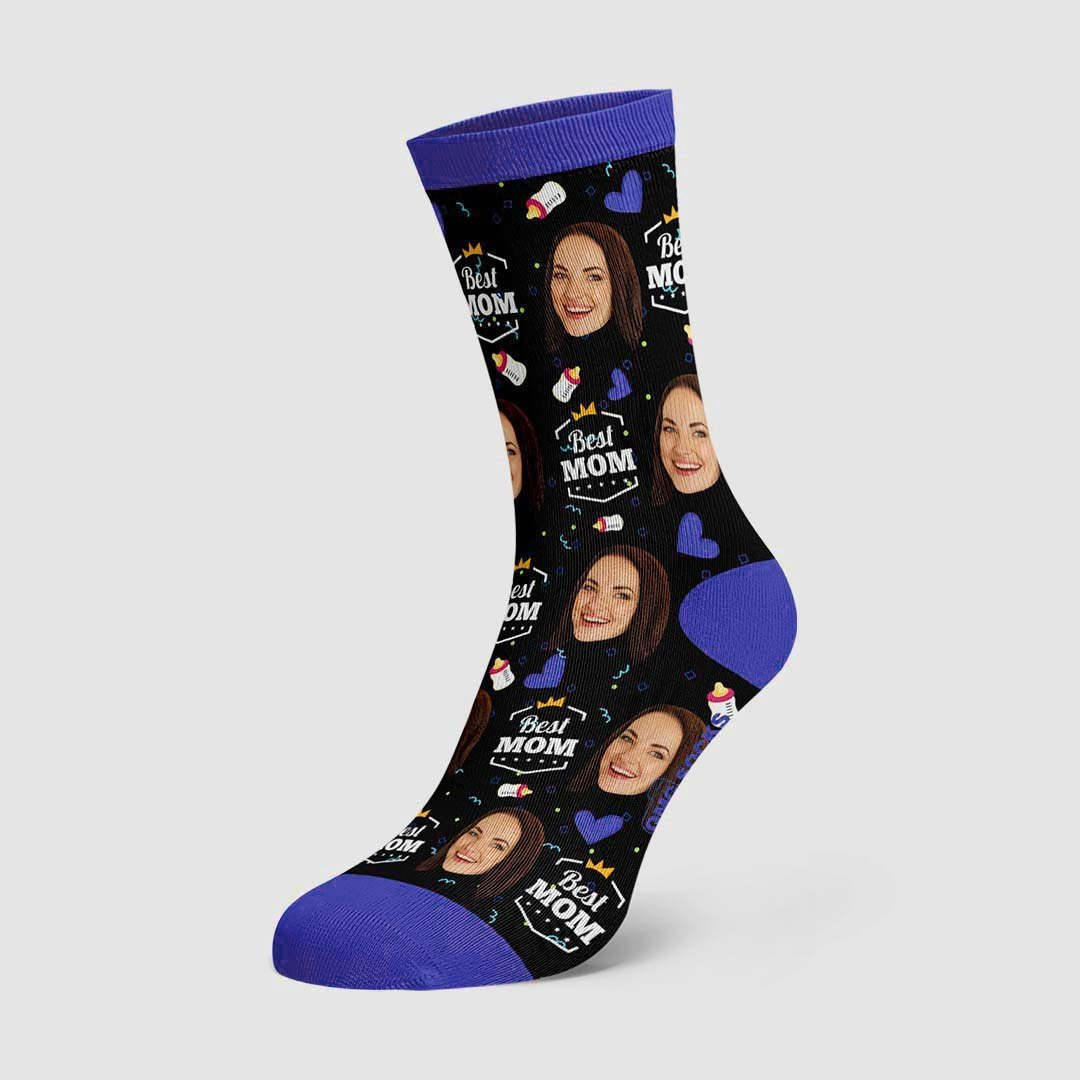 Mother's Day Gift - Best Mom Custom  Face Socks - PhotoBoxer