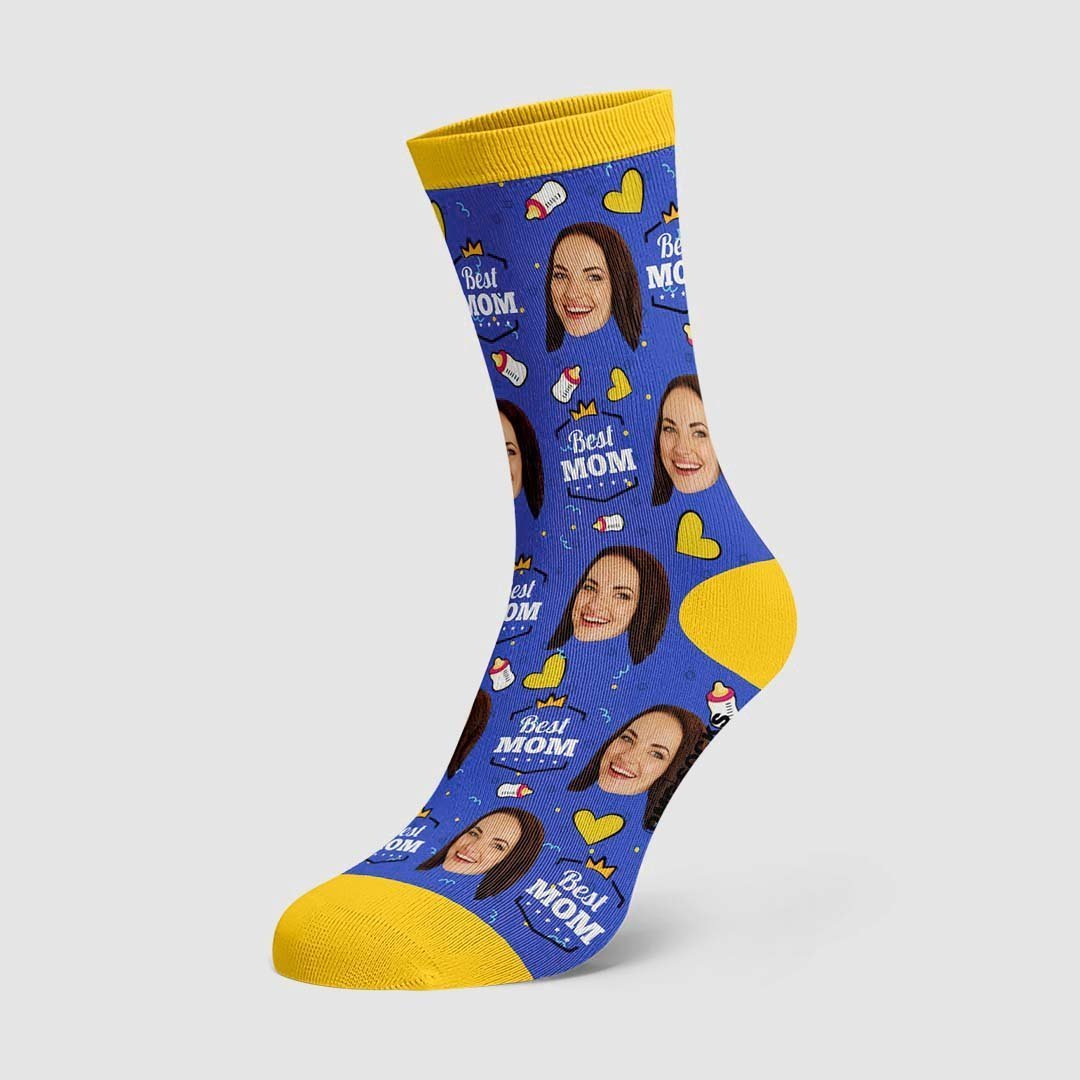 Mother's Day Gift - Best Mom Custom  Face Socks - PhotoBoxer