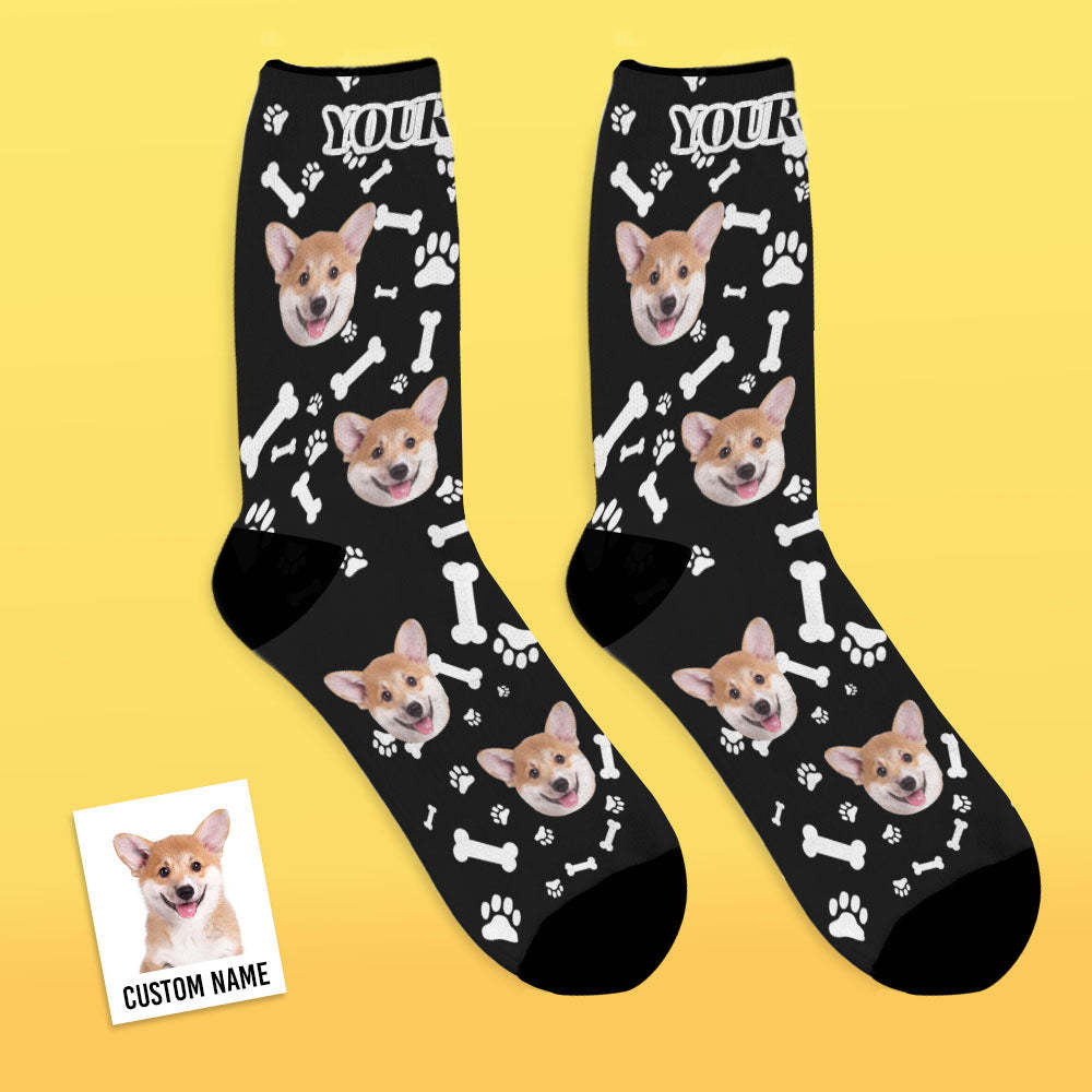 Photo Socks, Custom Dog Face Socks Gift For Pet Lover - PhotoBoxer