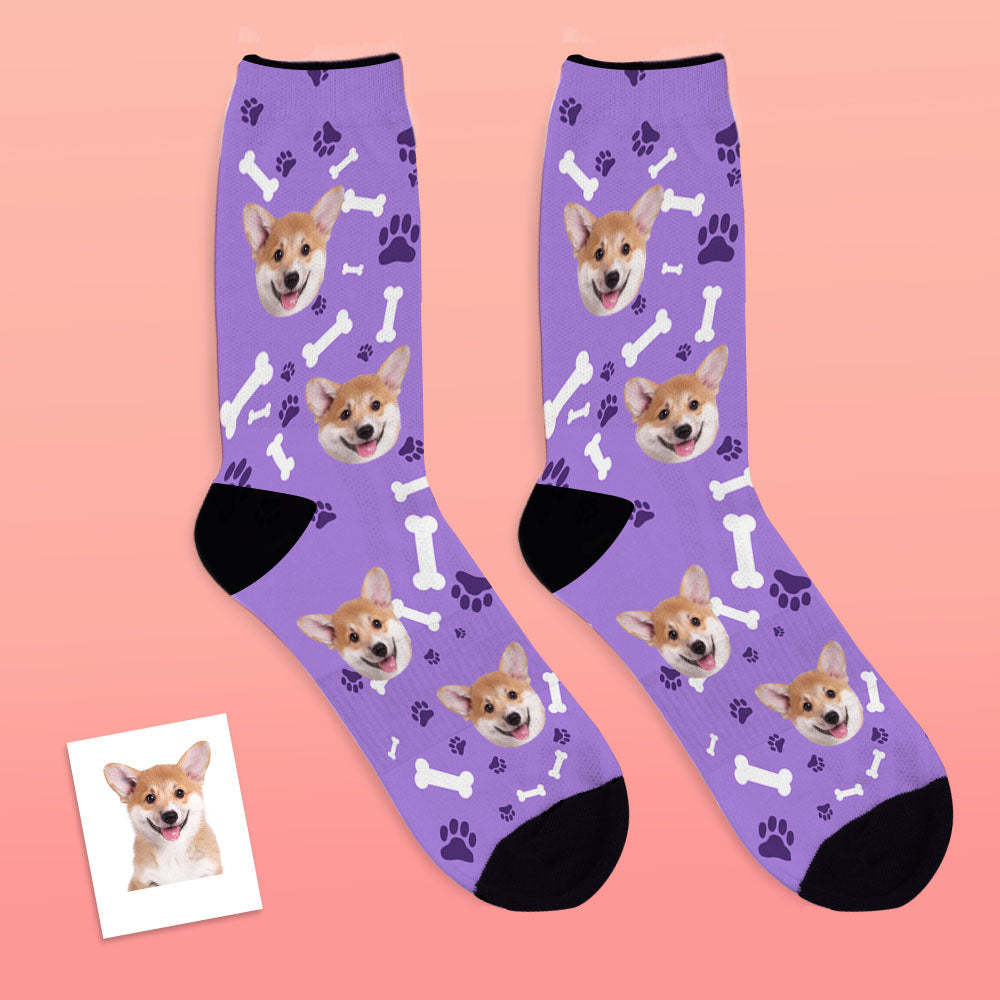 Photo Socks, Custom Dog Face Socks Gift For Pet Lover - PhotoBoxer