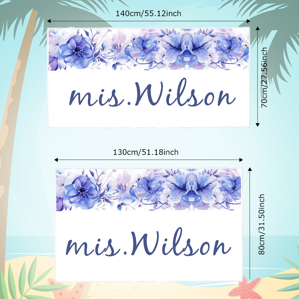 Personalised Towel Engraved with Name Gifts For Friends - PhotoBoxer