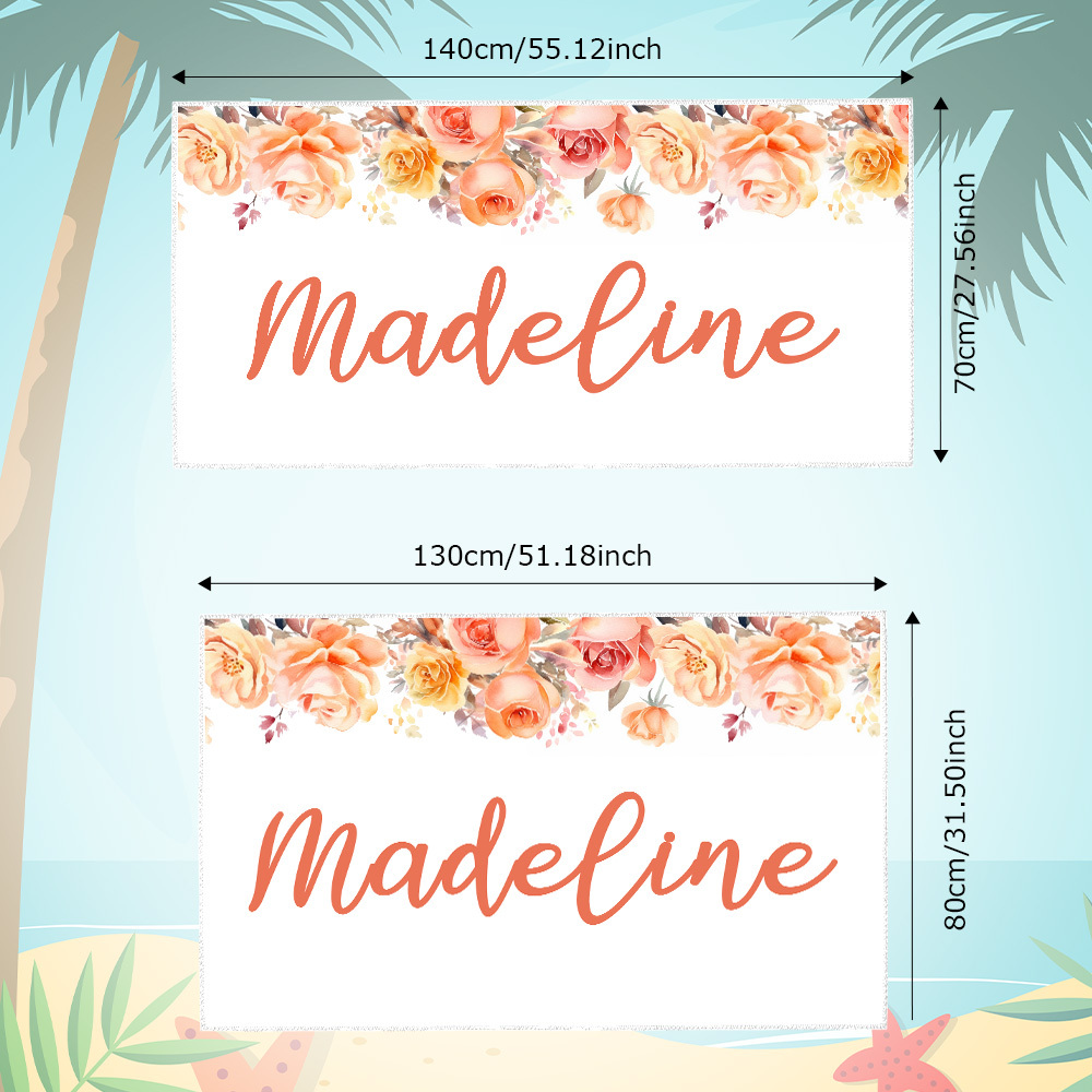 Custom Name Personalised Towel Engraved with Name Gifts For Friends - PhotoBoxer