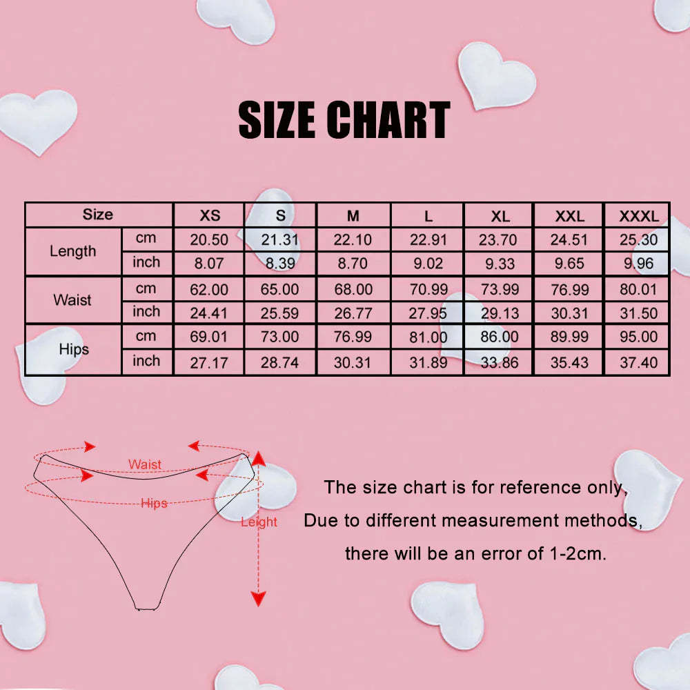Custom Face Couple Matching Underwear Sweet Lover Personalized Funny Underwear Valentine's Day Gift