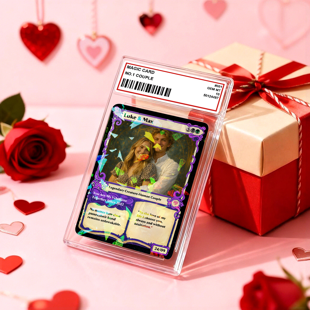 Custom Magic Card Fantasy Game Anime Card Valentine's Day Gift for Couple