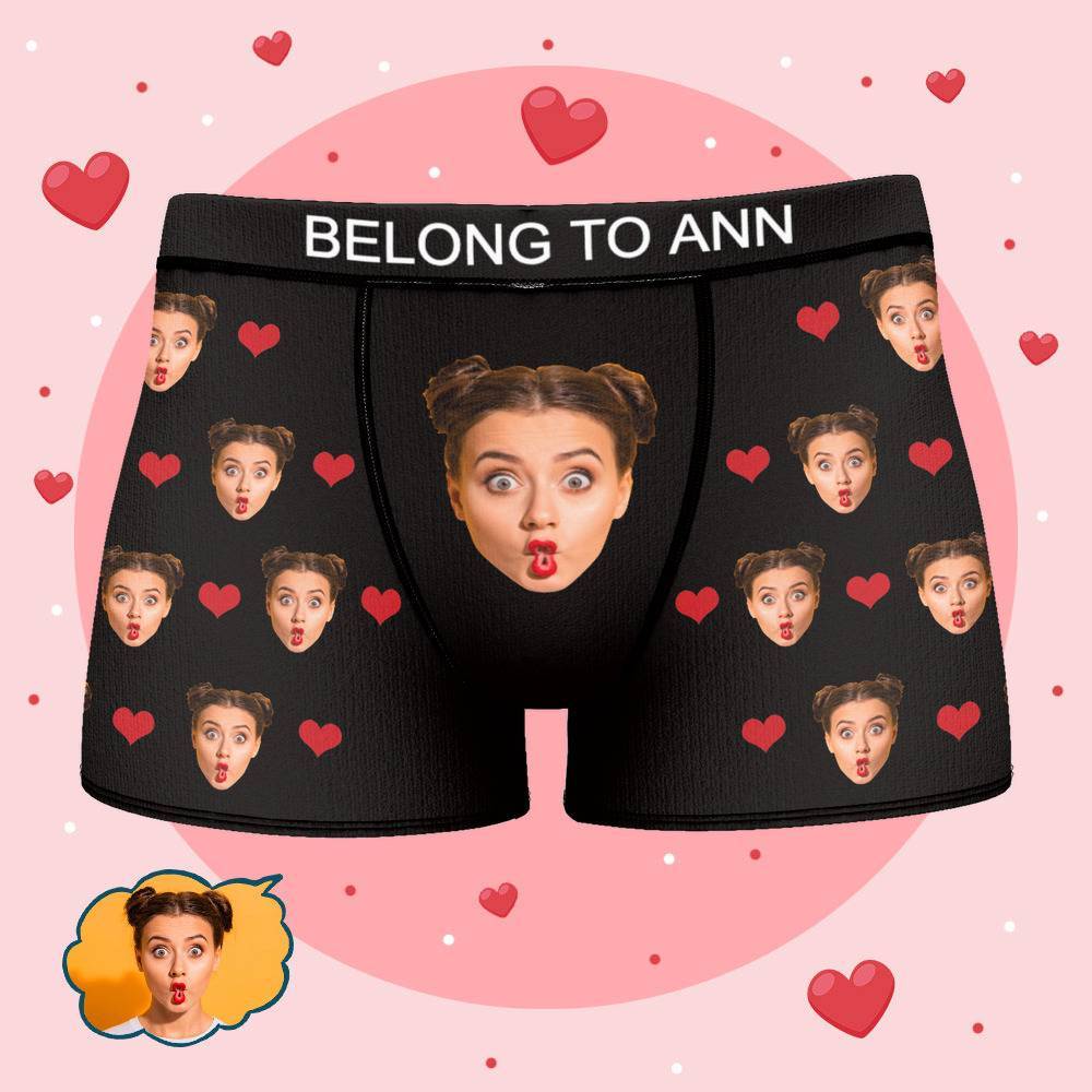 Ann Name Boxers Gifts, Custom Name Boxers, Custom Underwear With Face, Personalized Boxers or Briefs, Custom Mens Underwear, Name Gift for Boyfriend - BestNameGifts