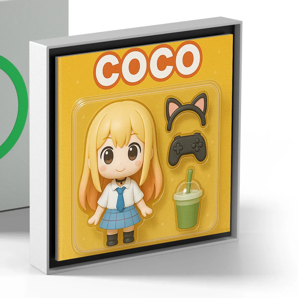 Custom Action Figure AI Photo Personalized Toy Box Art Style Music Fridge Magnets That Can Play Songs Gift for Couple - PhotoBoxer