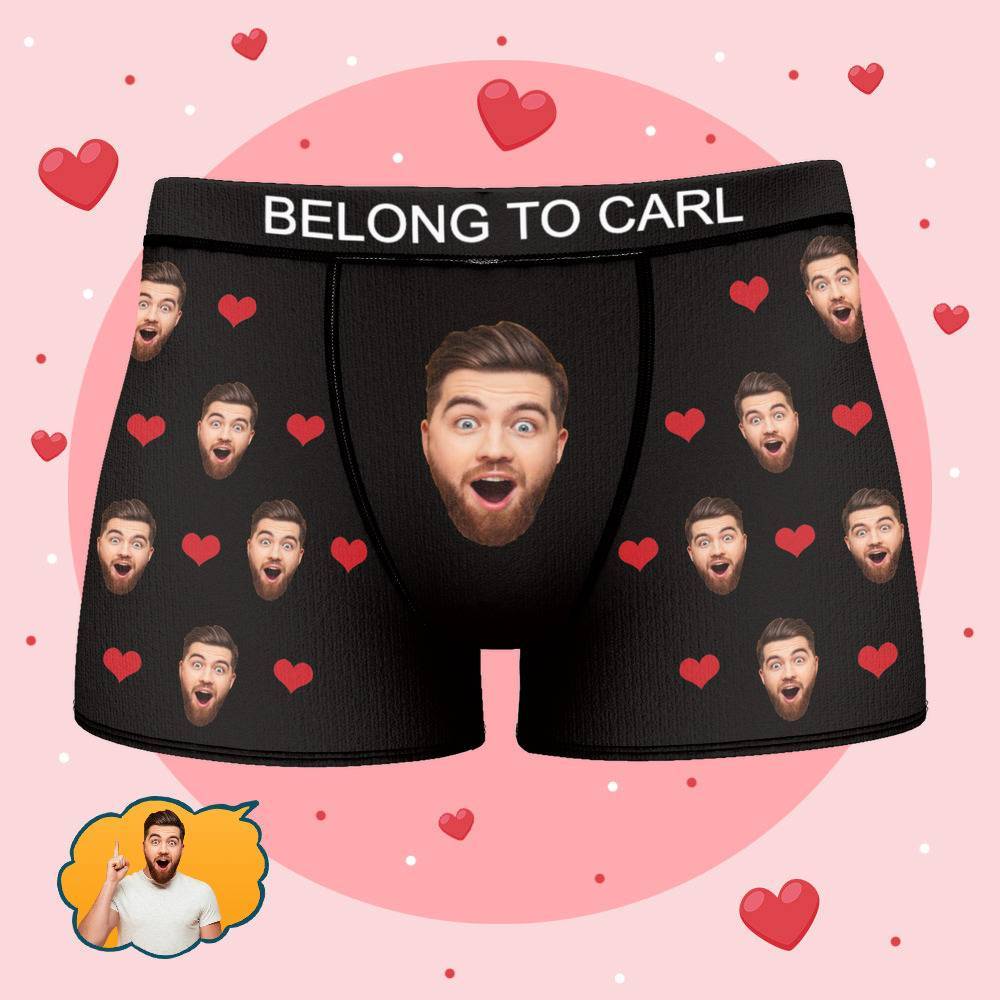 Carl Name Boxers Gifts, Custom Name Boxers, Custom Underwear With Face, Personalized Boxers or Briefs, Custom Mens Underwear, Name Gift for Boyfriend - BestNameGifts