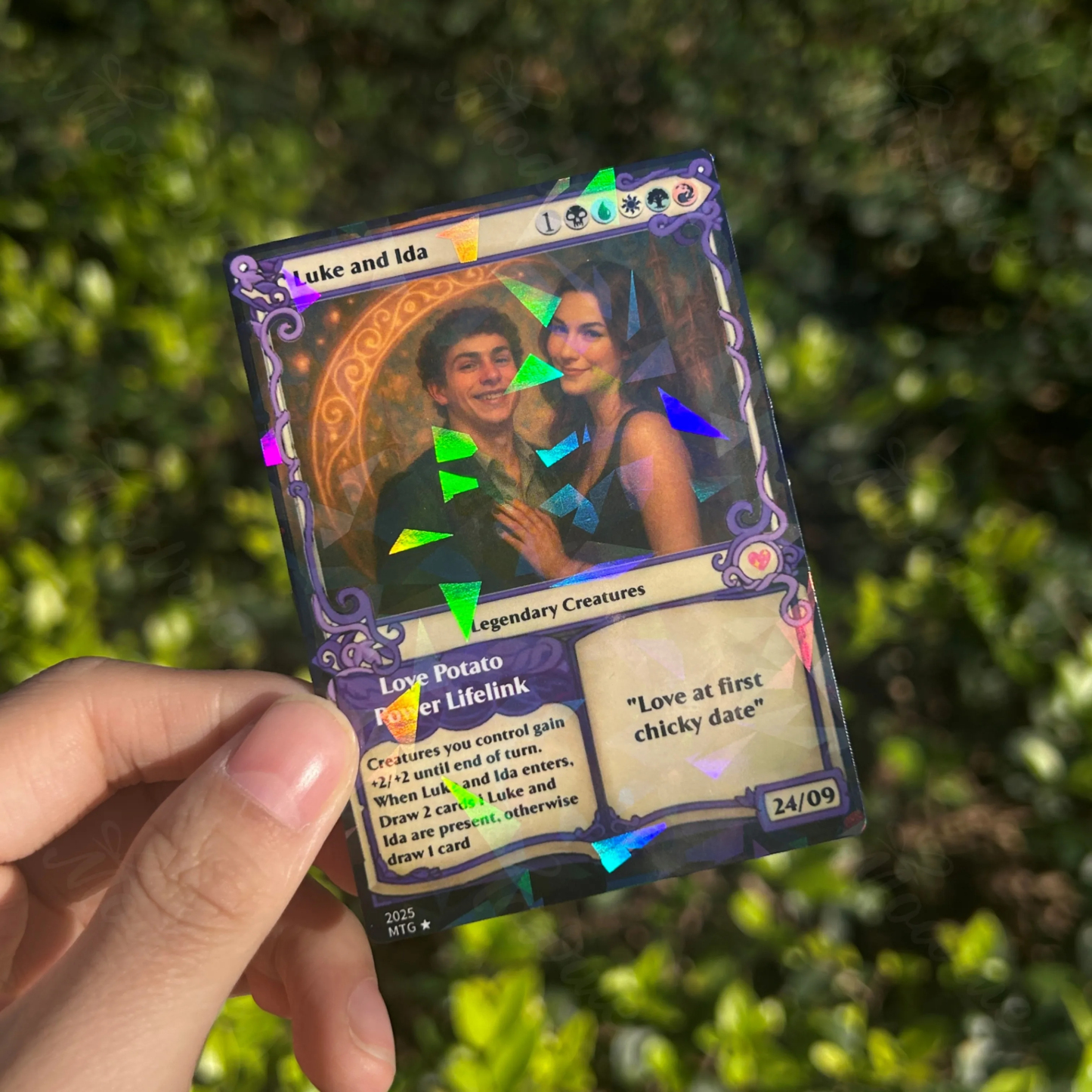 Custom Magic Card Fantasy Game Anime Card Valentine's Day Gift for Couple - Photowatch