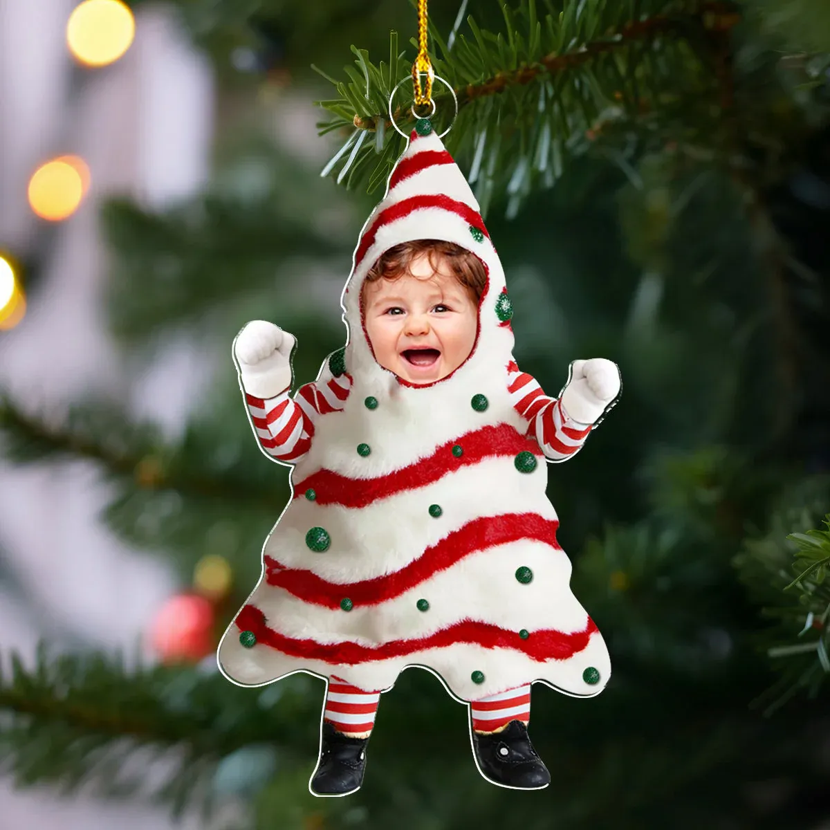 Personalized Family Christmas Ornament, Funny Custom Face Ornament, Holiday Tree Decoration, Christmas Gift for Families - PhotoBoxer