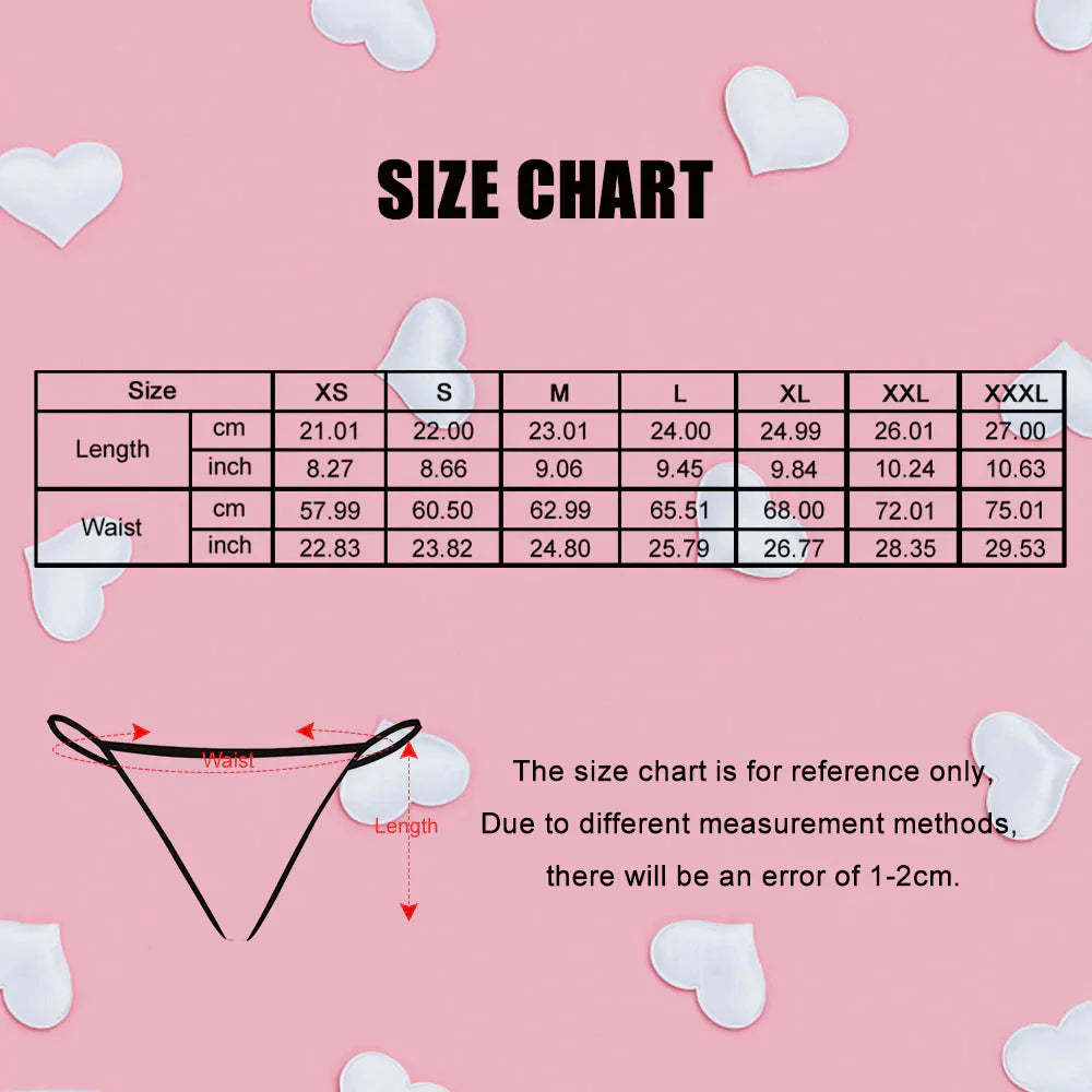 Custom Sexy Face Matching Underwear for Couples Valentine's Day Gift for Lovers