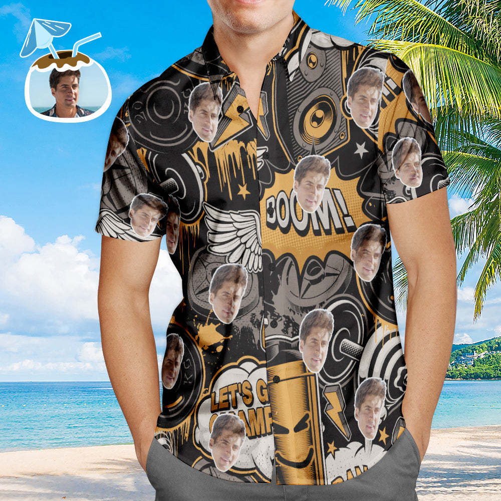 Camisas hawaianas de levantamiento de pesas personalizadas Camisa de playa Aloha Regalo para los amantes del levantamiento de pesas